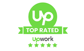 Upwork Top Rated award badge